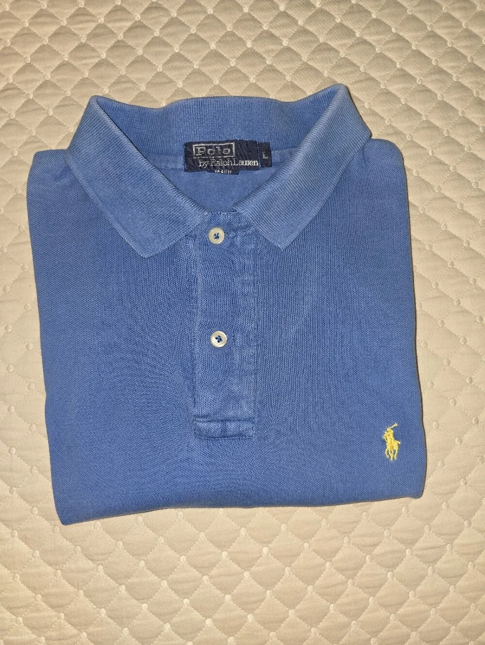 Lg - Ralph Lauren Men’s Royal Blue w/Yellow Pony Logo. (GOOD CONDITION)